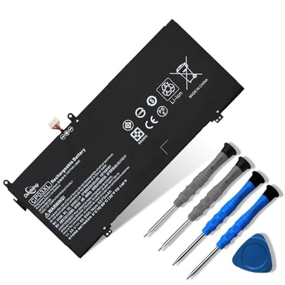 CP03XL Laptop Battery for HP Spectre x360 13 Convertible PC 13-ae000 | 11.55V 60.9Wh 5275mAh, Compatible with Spectre x360 13-ae013dx 13-ae015dx 13-ae052nr Series, HSTNN-LB8E 929066-421 929072-855 - size: 10.28*1.41*0.28 inch CP03XL