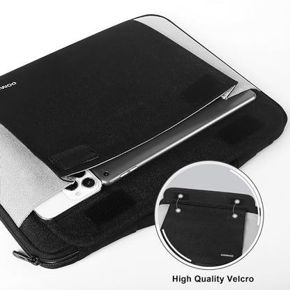 DOMISO 14-15 Inch Laptop Sleeve Case, Water-resistant Shockproof Laptop Protective Case for MacBook Air 15,Dell XPS 15,Lenovo, HP, ASUS, Acer Laptop Notebook,Black - color: Black, size: 14-15 Inch