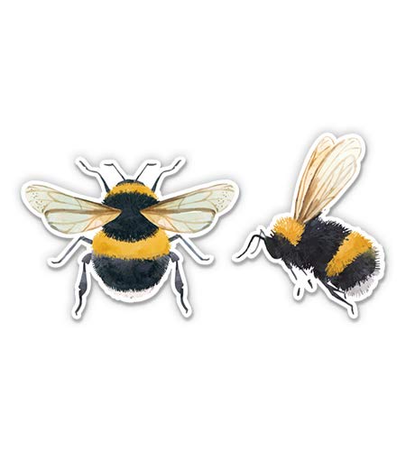 Bumblebees - 8" Each Vinyl Stickers Waterproof Decals - size: 8" each