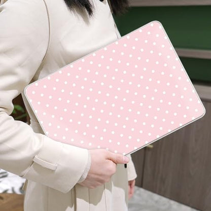 MEEgoodo 4-in-1 Printed Case for MacBook Neo 13 inch 2026 Release Model A3404, Laptop Hard Shell Cases with Keyboard Skin & Screen Protector & Webcam Covers, Pink & Polka Dots - color: Pink & Polka Dots
