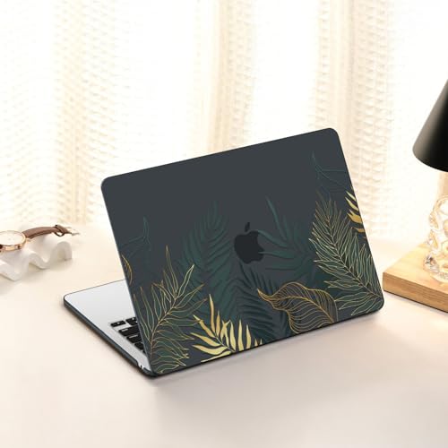 AKIT for MacBook Air 13 inch Case M5 M4 M3 M2 2026-2022, Bush | A3449 A3240 A3113 A2681, Vivid Pattern Hard Shell Laptop Case+Screen Protector+Keyboard Cover for MacBook Air 13.6 inch - color: Bush