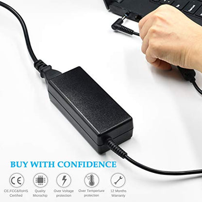65W Laptop Charger Compatible with HP Pavilion x360 14/15/17 | Envy 13 15 X360,Elitebook 840 G5, ProBook Chromebook Stream Series,Spectre X360 (Blue Tip), 710412-001 19.5V 3.33A Adapter