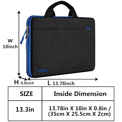 Hseok Laptop Sleeve 13-14 Inch Case Briefcase Compatible with MacBook Neo Pro 14 M5/M4/M3/M2/M1, All Models 13.3 Mac Air/Pro, XPS 13 14, Most Popular 13"-14" Notebooks,B01K02 - color: B01K02, size: 13"-14"
