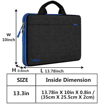 Hseok Laptop Sleeve 13-14 Inch Case Briefcase Compatible with MacBook Neo Pro 14 M5/M4/M3/M2/M1, All Models 13.3 Mac Air/Pro, XPS 13 14, Most Popular 13"-14" Notebooks,B01K02 - color: B01K02, size: 13"-14"