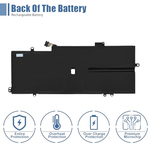 L18C4P71 L18L4P71 L18M4P72 Laptop Battery Replacement for Lenovo ThinkPad X1 Yoga 4th 5th Gen/X1 Carbon 7th 8th Gen Series SB10K97643 02DL006 02DL005 02DL004 SB10K97642 SB10K97644 15.4V 51Wh - size: 9.72*3.68*0.24inch L18L4P71