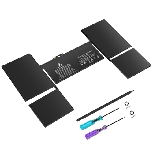 TREE.NB A1527 Battery Replacement for A1534 Battery (Early 2015 2016 Mid 2017) Fit for MacBook8,1 9,1 10,1 A1534 12-inch A1527 661-02267 MF855LL/A MK4M2CH/A MNYG2LL/A - size: 9.72x5.91x0.12inch A1527