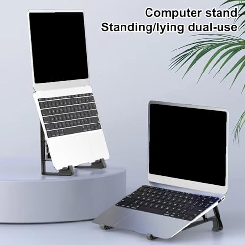 Quick Setups Laptop Stand Double Mode Side and Vertical Brackets for Ergonomic Postures ABS Silicone Build Universals Laptop Stand