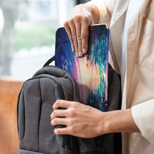14 inch Laptop Sleeve with Handle Shockproof Laptop Bag Waterproof Computer Cover Bag Night Ocean Briefcase