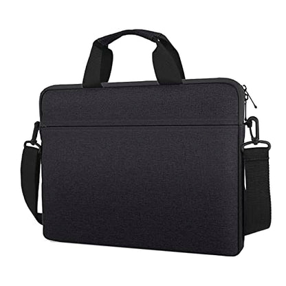 14-15 Inch Laptop Sleeve Case Shoulder Bag with Handle, Black | Compatible with for 14 Inch MacBook Pro/Max, 15 Inch MacBook, 14-15 Inch Laptop Computer, Laptop Carrying Bag Briefcase - color: Black, size: 14/15 Inch