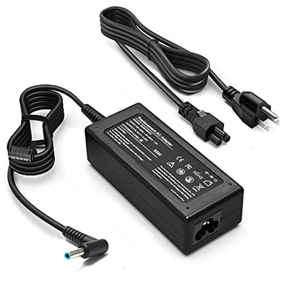 65W Laptop Charger Compatible with HP Pavilion x360 14/15/17 | Envy 13 15 X360,Elitebook 840 G5, ProBook Chromebook Stream Series,Spectre X360 (Blue Tip), 710412-001 19.5V 3.33A Adapter
