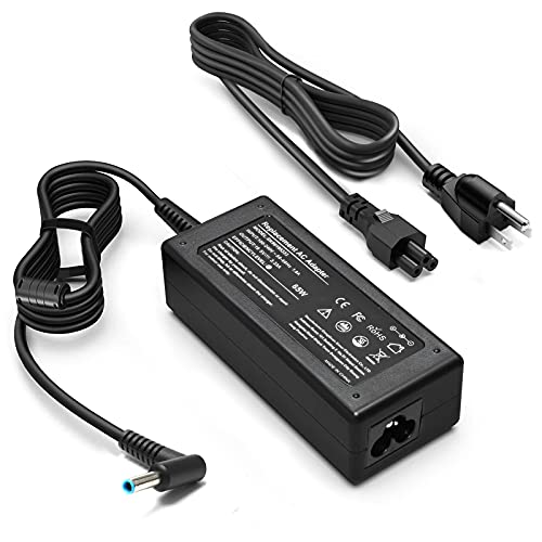 65W Laptop Charger Compatible with HP Pavilion x360 14/15/17 | Envy 13 15 X360,Elitebook 840 G5, ProBook Chromebook Stream Series,Spectre X360 (Blue Tip), 710412-001 19.5V 3.33A Adapter