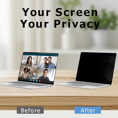 Adeway Privacy Screen Protector for Surface Laptop Go 3-2-1 12.4 Inch, Magnetic Nano, Anti-Spy, Removable, Blue Light & UV Blocking, Anti-Glare - size: Laptop Go 12.4"