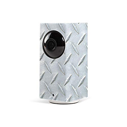 MightySkins Skin Compatible with Wyze Cam Pan - Diamond Plate | Protective, Durable, and Unique Vinyl Decal wrap Cover | Easy to Apply, Remove, and Change Styles | Made in The USA - color: Diamond Plate