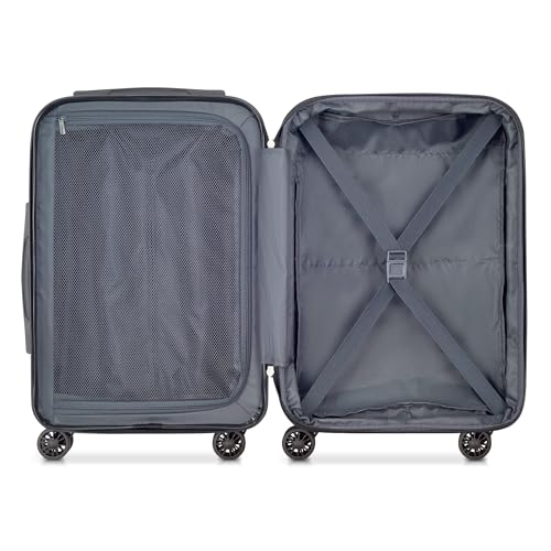 DELSEY PARIS Helium Aero Hardside Expandable Luggage with Spinner Wheels, Titanium, Carry-On 19 Inch - color: Titanium, size: Carry-On 19 Inch