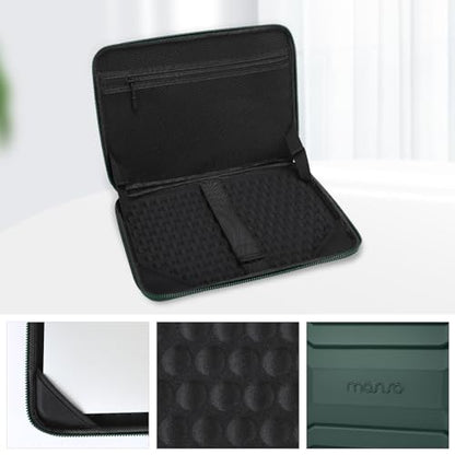 MOSISO 15-16 inch Laptop Hard Case, Waterproof Shockproof Laptop Sleeve Compatible with MacBook Pro 16, HP Acer Dell Lenovo ASUS, Symmetrical Trapezoid EVA Computer Bag with Handle, Emerald Green - color: Emerald Green, size: 15.6 inch