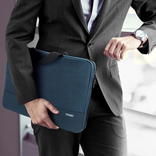 Ytonet 13 13.3 Inch Laptop Sleeve Case, Computer Carrying Case with Handle | Compatible with MacBook HP Dell Lenovo Acer Notebooks, Gift for Women Men, TSA Water Resistant Laptop Bag, Deep Teal - color: Deep Teal, size: 13-13.3 in