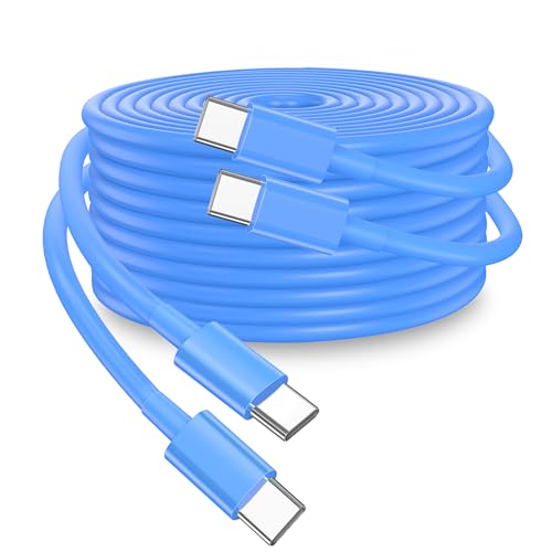 Durcord 60W 2 Pack 3ft USB C to C Cable - Fast Charging, Compatible with iPhone 15/Pro/Plus/Max/Samsung - Blue - color: 60w Blue, size: 3ft