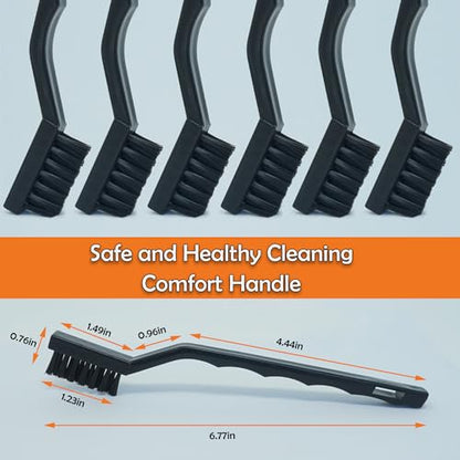 12PCS Anti Static ESD Cleaning Brush Kit – Precision Nylon Wire Brushes for PCB, Keyboard, Electronics – Safe, Scratch-Free Cleaning for Circuit Boards, Motherboards & Sensitive Components (Black)