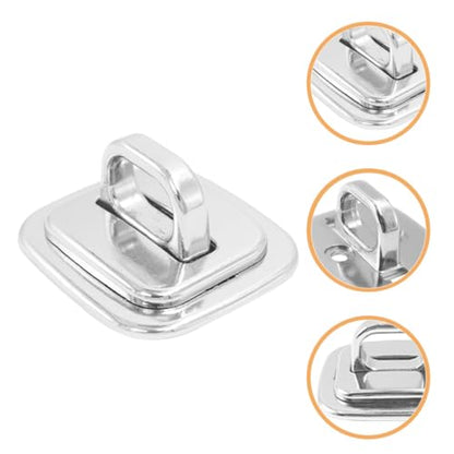 Homoyoyo 2pcs Laptop Security Anchor Plate with Fixed Base for Keyed Cable Locks, Universal Anti-Theft Computer Lock Accessory Compatible with Laptops, Tablets, and Monitors, External