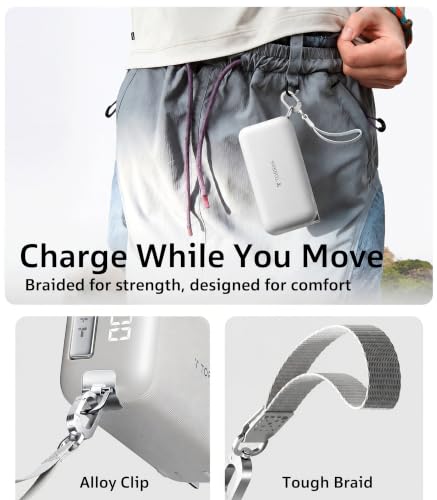 TORRAS PowerGo 3-in-1 Portable Charger,10000mAh Power Bank | 45W Fast Charging with Retractable USB-C Cable & Foldable Wall Plug Travel Essentials for iPhone 17/16/15, iPad, MacBook