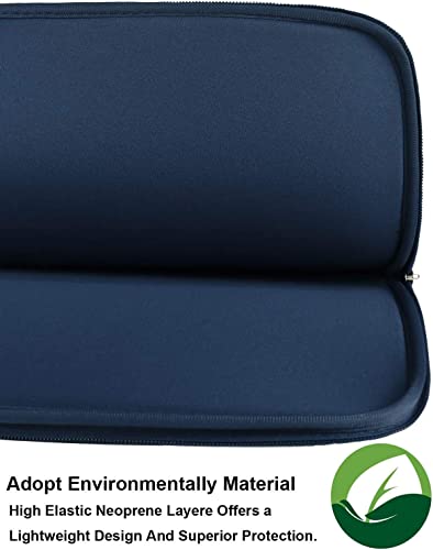 14 Inch Laptop Case, Resistant Neoprene Laptop Cover/Notebook Computer Pocket Case/Tablet Briefcase Carrying Bag for 14 inch HP, Lenovo, Asus Notebook, Ultrabook, Dark Blue - color: Dark Blue, size: 14 inch