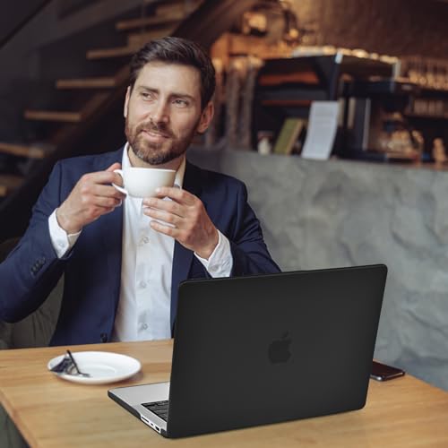 BlueSwan Flexible Case for MacBook Pro 14 inch, M5-M1 Pro/Max 2026-2021 | Anti-Scratch Protective Laptop Cover with Grippy Matte Texture, Seamless Fit and Lightweiht, Frosted Black - color: Frosted Black, size: Pro 14-inch (2026-2021)