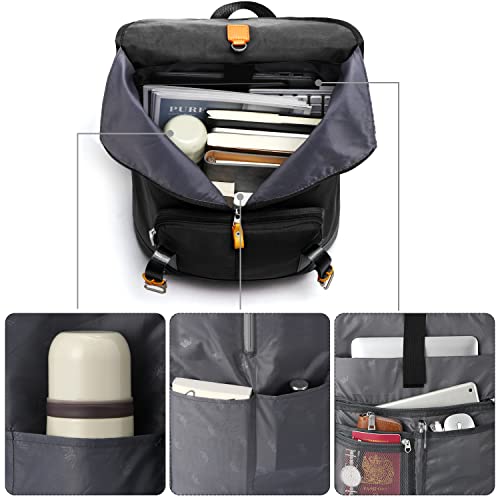 YAMTION 17" Laptop Backpack College Bookbag High School Backpack for Girls & Boys Teenagers,Backpack Business Laptop Knapsack with USB Charging Port for Women & Men - color: Black