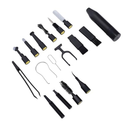 Keyboard Cleaning Kit, 22 in 1 Multi Functional Electronic Cleaner with Keycap Puller Deep Cleaning Brushes for Laptops Phones Screens Earbuds Camera Lens Electronics