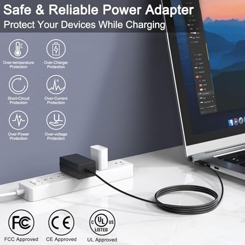 12V AC/DC Adapter Compatible with Jumper Laptop 16 Inch Computer Notebook Model Jumper ‎Ezbook S5MAX EZbook S5 Max 16" FHD IPS Display Replacement ICP36-120-3000 Power Supply Cord Cable