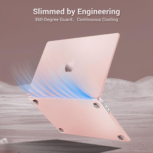 MOSISO Compatible with MacBook Air 15 inch Case M5 M4 M3 M2, Peach Fuzz | Ultra Thin Hard Case,Precision Color & Anti-Fingerprint -Compatible with MacBook Air 15.3 inch A3241 A3114 A2941 2026-2023 - color: Peach Fuzz