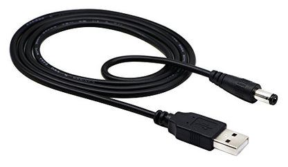 USB 2.0 A Male to DC 5.5x2.5mm Male Adapter Cable 5 Volt DC Barrel Power Jack Charging Cable for Tablet, Electronic Dog, Access Control Attendance (1M/3.3ft, DC5.5x2.5mm)(2packs) - color: 1M DC5.5x2.5mm