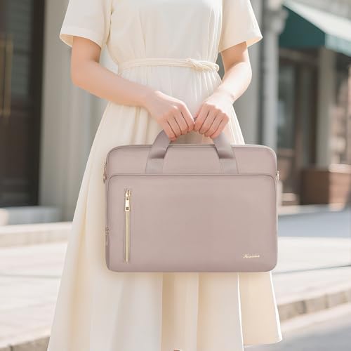 KIZUNA Laptop Bag 13.3 Inch Computer Shoulder Case Sleeve Briefcase For 14" MacBook Pro M3 2023/M2 M1 Max /13.6" New MacBook Air M2/14 Yoga Slim 7x/14.5" XPS 14/Latitude 5450,Khaki - color: Khaki, size: 13-13.3 Inch