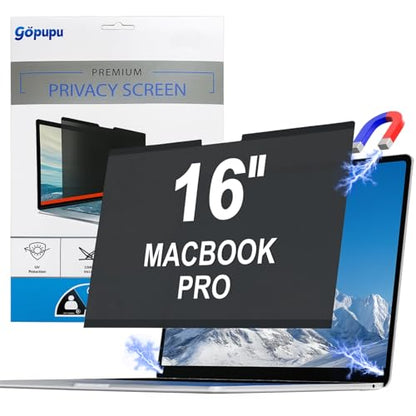 Magnetic Privacy Screen Protector MacBook Pro 16In 2016-2022 M1-M5 Pro Max | Removable Mac Pro 16 Inch Privacy Screen Protector Anti Spy Blue Light Glare A2485 A2780 A2991 A3186 A3403 A3429 A3428 - size: MacBook Pro 16 inch