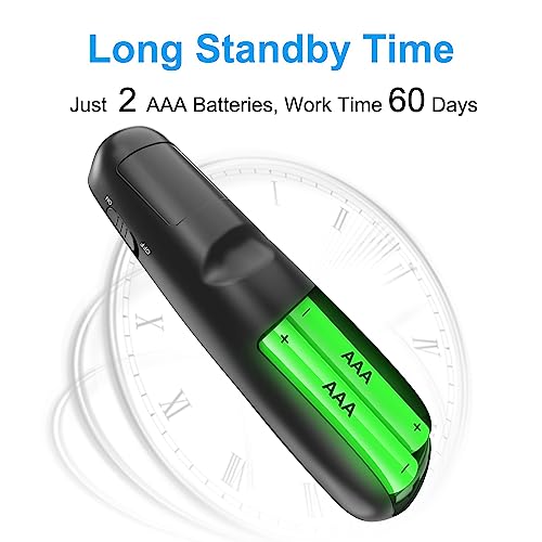 (2 Units) Wireless Presenter Remote, Clicker for Laptop PowerPoint Presentations Pointer, RF Computer Clicker for Presentations Remote, Slideshow/Smartboard/College/Classroom/PPT Clicker - style: 2 Units