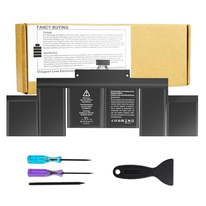 99.5Wh A1618 A1494 Laptop Battery for A1618 A1494 P/N:020-00079 02000079 for MacBook Pro 15" Inch Retina A1398 (Mid 2015 Mid 2014 Late 2013 Early 2015), NOT fit for: A1398 (Mid 2012 Early 2013) - size: 8.27*3.78*0.28inch A1618