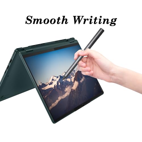 Stylus Pen for Lenovo Digital Pen 2 Compatible with Lenovo IdeaPad Flex 5, Compatible with Stylus Pen for Yoga 6/7/9, ThinkBook 13x G2 IAP-21AT, AES 2.0 Protocol (Gray)