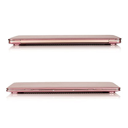 RUBAN Case Compatible with MacBook 12 Inch A1534 - Slim Snap On Hard Shell Protective Cover and Keyboard Cover, Rose Gold - color: Rose Gold