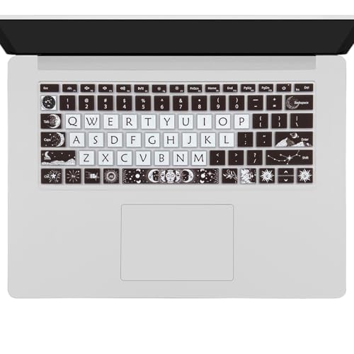 Cute Keyboard Cover for Microsoft Surface Laptop 3/4 / 5 13.5”&15”, Surface Laptop Studio 1/2 14.4”, Sun and Moon - color: Sun and Moon