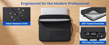Laptop Office Bag Polyester Case Sleeve for Mate Book Think pad Office Bag-Black - color: Black