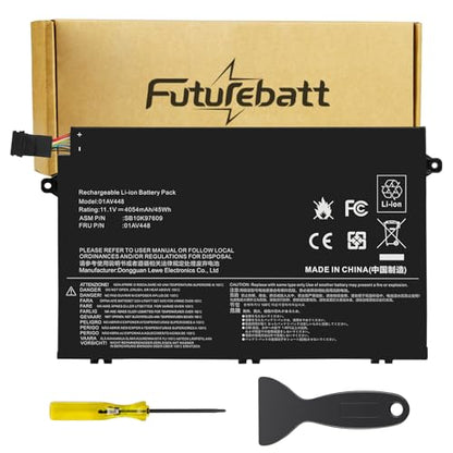 Futurebatt 01AV448 01AV445 L17C3P51 SB10K97609 Laptop Battery Replacement for Lenovo ThinkPad E480 E485 E495 E580 E585 E490 E590 E595 E14 E15 Series L17M3P52 01AV447 01AV446 L17L3P51 L17M3P51 - size: 01AV448 8.90 4.88 0.67in