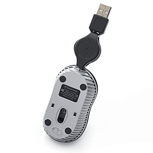 Verbatim Wired Optical Computer Mini USB-A Mouse - Plug & Play Corded Small Travel Mouse with Retractable Cable – Blue 98616 - color: BLUE