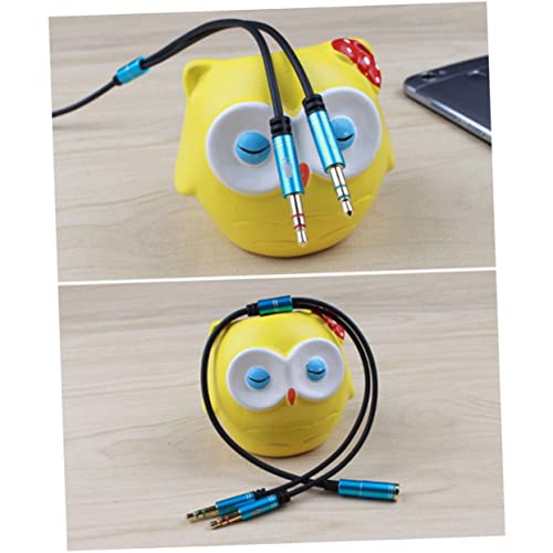 Angoily 2pcs Headset Splitter Cable to Female to Male Audio Adapter for Laptop and Mobile Dual Port for Headset Microphone and Versatile Audio Converter