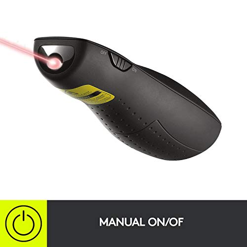 Logitech Wireless Presenter R400 USB A PowerPoint Clicker with Laser | USB-A connection, PowerPoint clicker, presentation remote control - color: Red Laser, style: 5 buttons