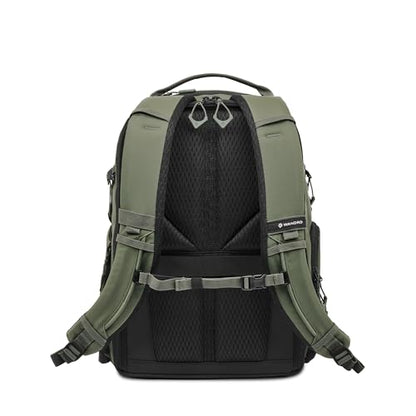 WANDRD PRVKE Zip 21L V4 Camera Backpack – Weatherproof Travel Bag with Laptop Sleeve, Expandable Rolltop and Quick Side Access - color: Wasatch Green, size: 21L (Bag Only), style: Zip