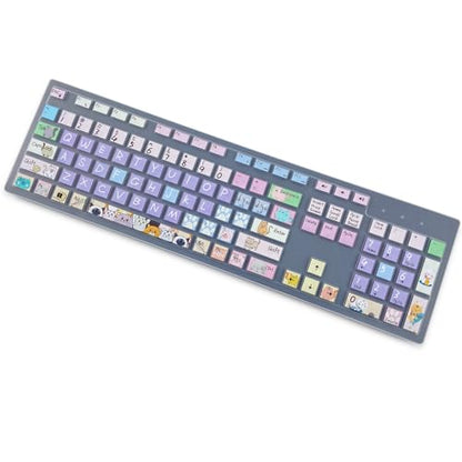 Keyboard Cover for Dell KM636 KB216 KB216t/d/p Keyboard, Dell Optiplex 3050 3240 5250 5460 7450 7050, Inspiron Desktop 3475 3477 3670 5400 5490 7700 7790,Cute Cat - color: Cute Cat
