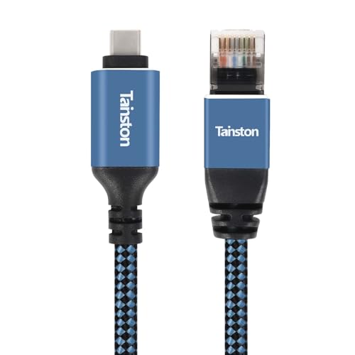 USB C to Ethernet Cable, 100Ft Type C to RJ45 Cable,USB C to Gigabit Ethernet Cable Compatible Thunderbolt 3/4,Directly Connected to Smartphone, Laptop, PC, Switch, Router, Modem and More - size: 100 FT