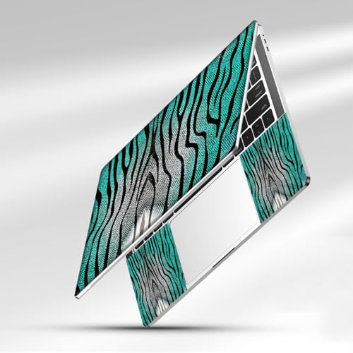 12.1 13 13.3 14 15.4 15.6 Inch Laptop Skin Decal, Laptop Skins Stickers Decals for Notebook PC, Universal Reusable Vinyl Laptop Cover Sticker, Waterproof Art Protector I Green Zebra Pattern - color: Green Zebra Pattern