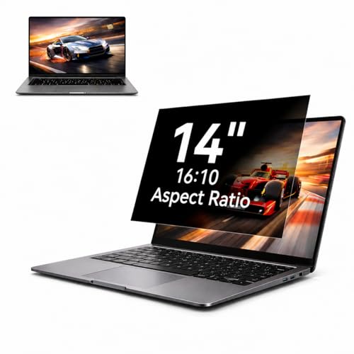 Laptop Privacy Screen Filter 14'' 16:10 for Aspect Ratio Widescreen Monitor,Laptop Monitor Privacy Shield Anti Glare Eye Protection, Anti-Scratch Removable Protector Film (1Pack 14'' 16:10) - size: 1Pack 14'' 16:10