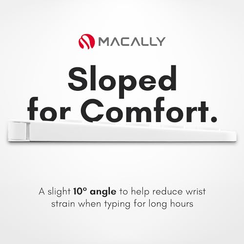 Macally Bluetooth Number Pad for Laptop, Apple, Mac, iMac, MacBook Pro/Air, Ipad, Windows PC, Tablet, or Computer - Rechargeable 18 Key Wireless Numeric Keypad - Bluetooth 10 Key Numpad Keyboard