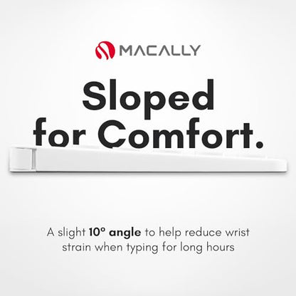 Macally Bluetooth Number Pad for Laptop, Apple, Mac, iMac, MacBook Pro/Air, Ipad, Windows PC, Tablet, or Computer - Rechargeable 18 Key Wireless Numeric Keypad - Bluetooth 10 Key Numpad Keyboard